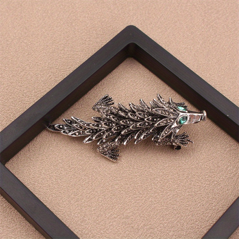 Rhinestone Hedgehog Brooch Jewelry for Women Christmas Gift Party Accessory