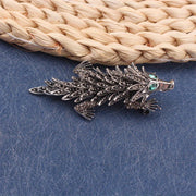 Rhinestone Hedgehog Brooch Jewelry for Women Christmas Gift Party Accessory