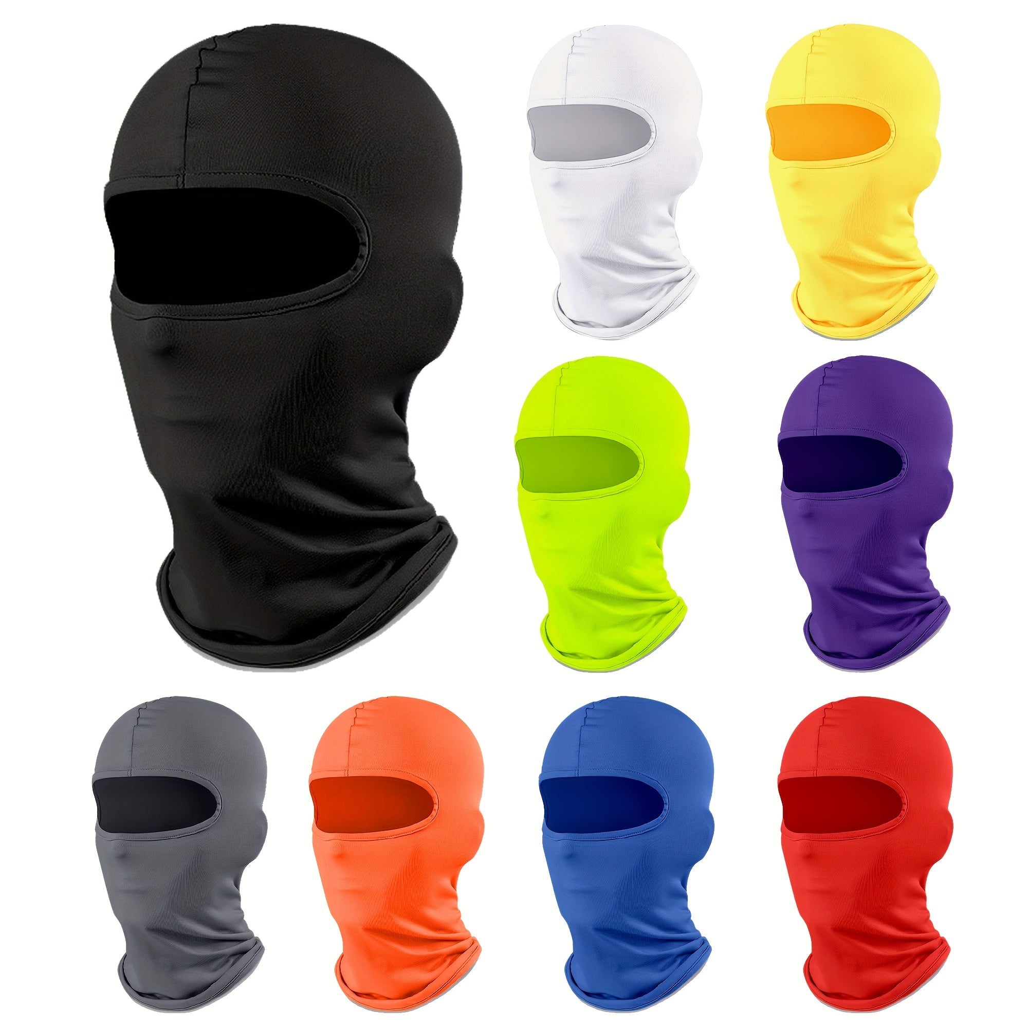 Women's Ski Face Mask 9-Piece UV Protection Full Coverage Outdoor Sports