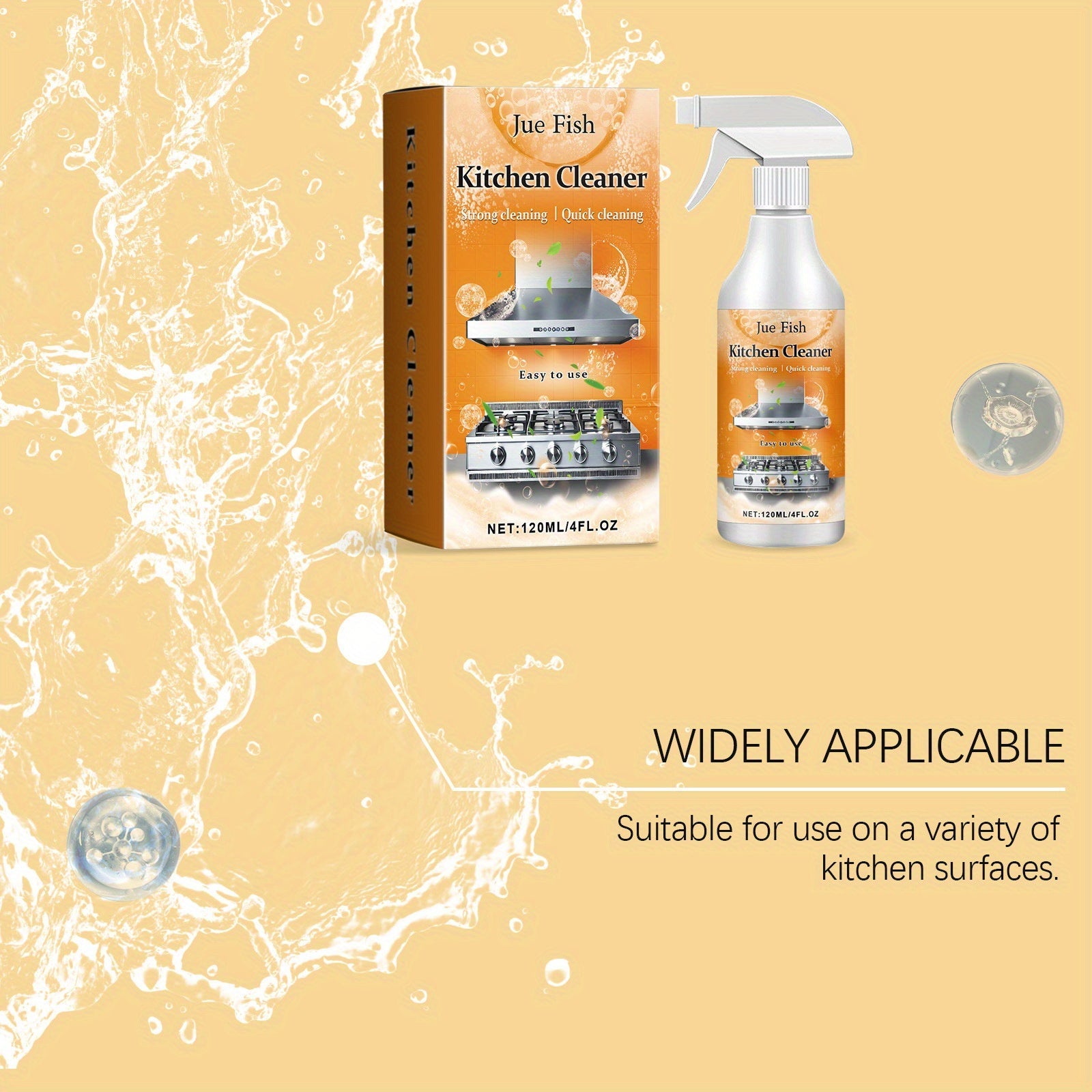 120ml Multi-Purpose Foam Cleaner for Kitchen Surfaces and Metal