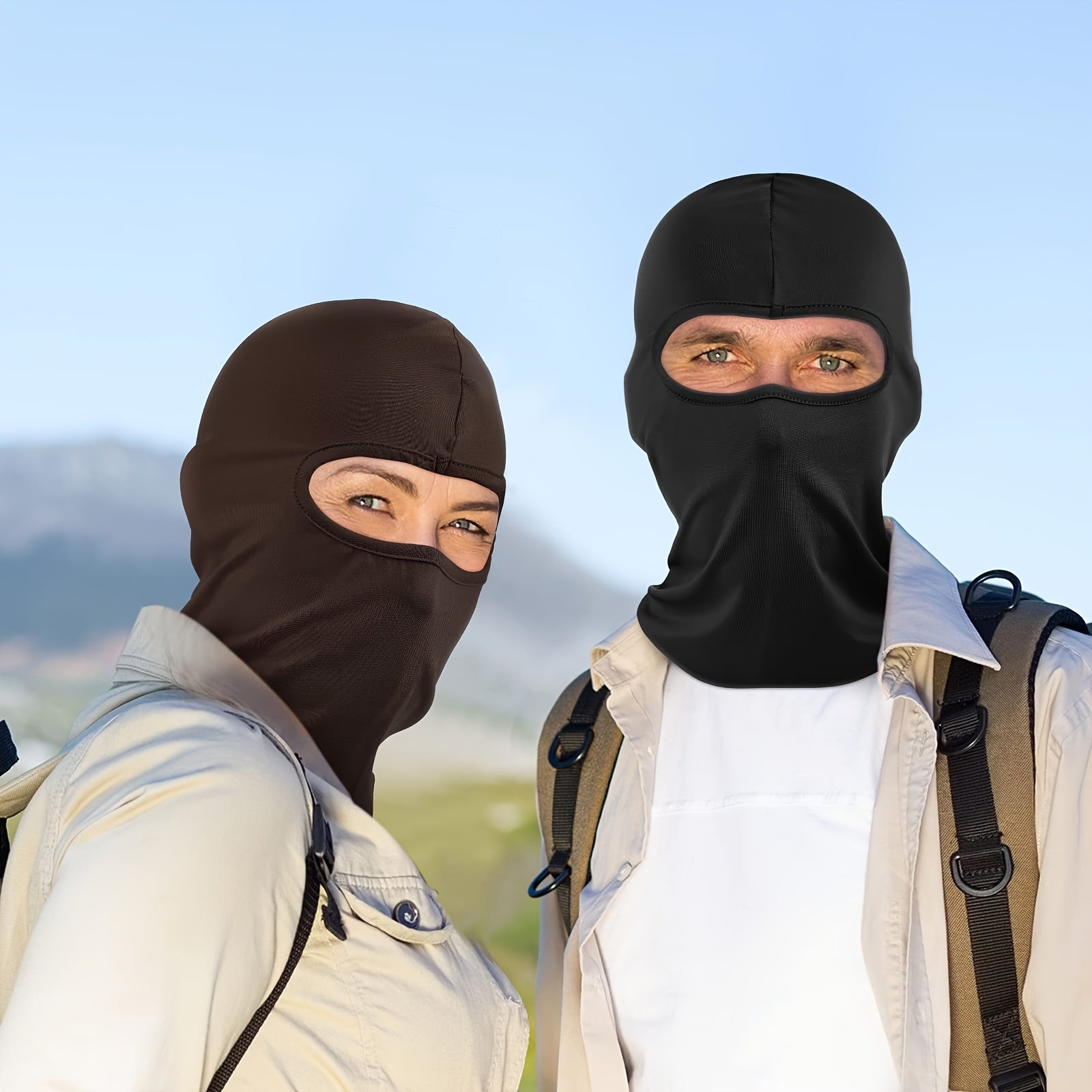 Women's Ski Face Mask 9-Piece UV Protection Full Coverage Outdoor Sports