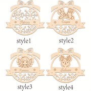 Personalized Wooden Christmas Elf Sign Custom Name Door Hanging Holiday Decor for Home and Classroom