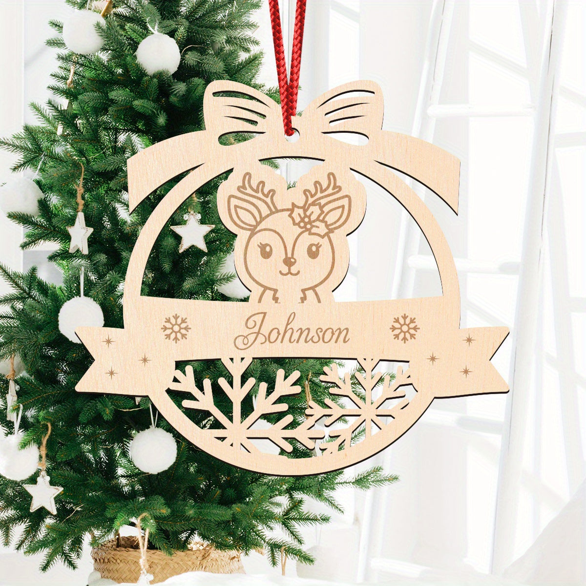 Personalized Wooden Christmas Elf Sign Custom Name Door Hanging Holiday Decor for Home and Classroom