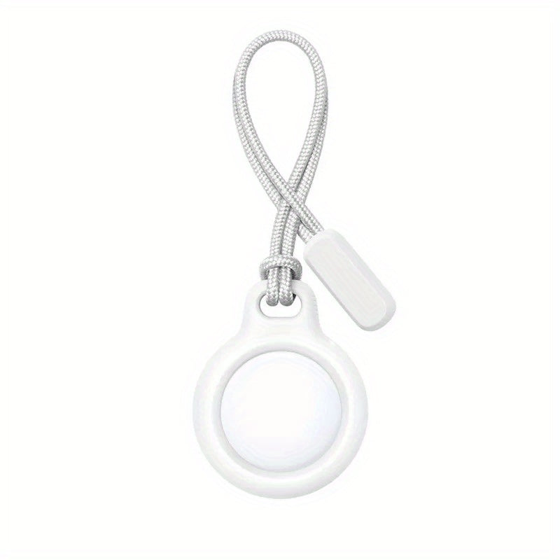 Universal Durable PC AirTag Protective Case with Keychain Anti-Scratch Bumper