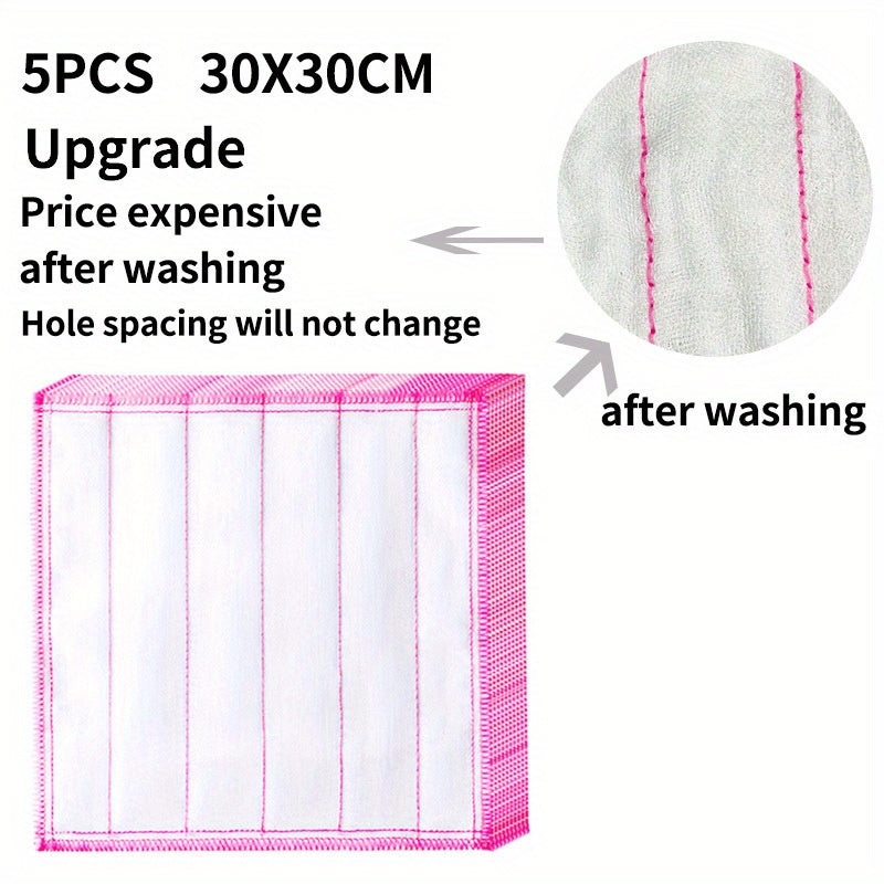Absorbent Microfiber Dish Cloths Reusable Kitchen Cleaning Towels