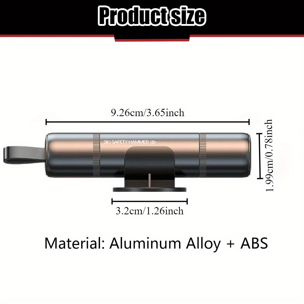 Автомобильный аварийный молоток, нож для ремня безопасности, ABS-пластик, вольфрамовая сталь