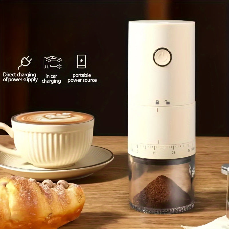 Electric Coffee Grinder Adjustable Burr Mill for Beans Spices 36V