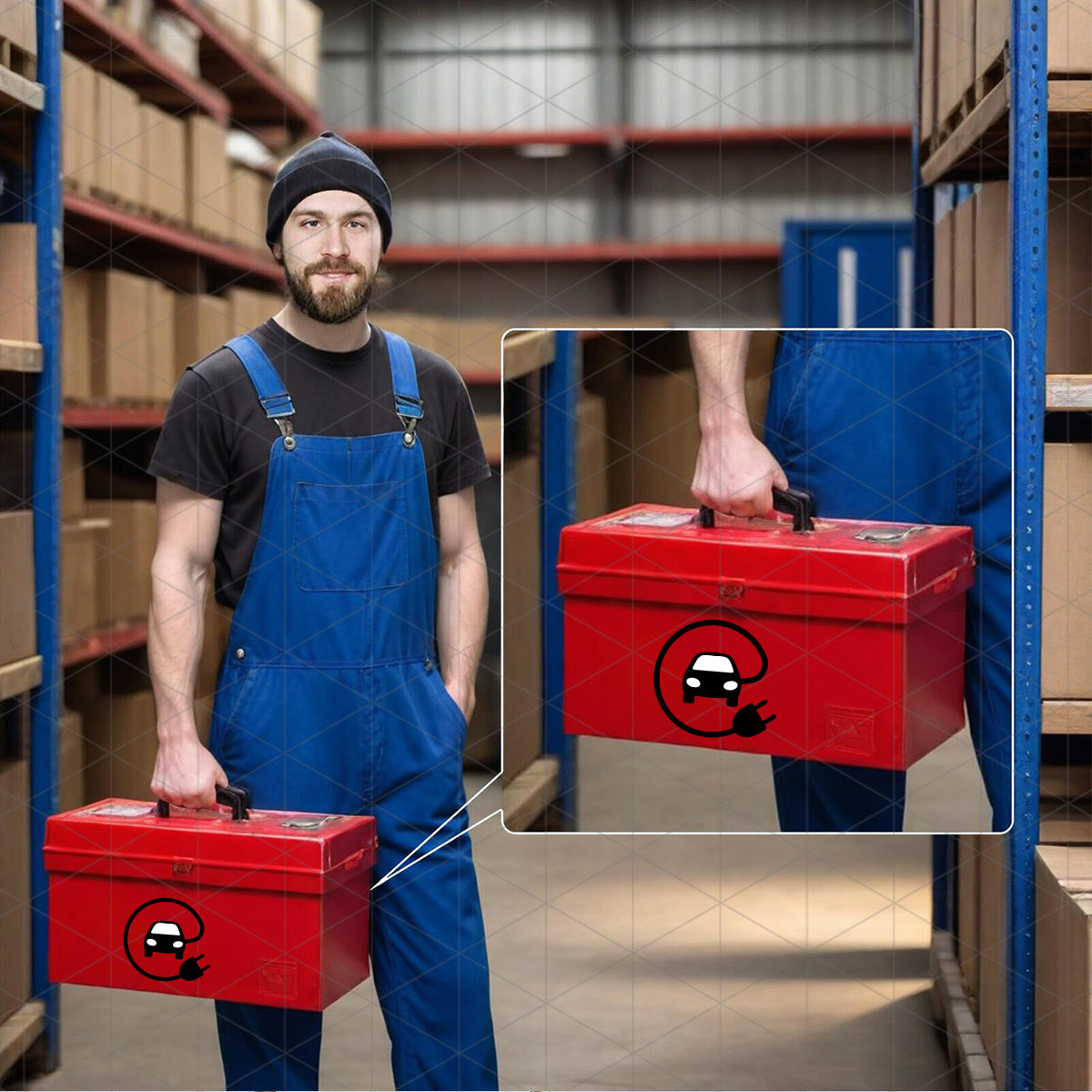 Electric Vehicle Charging Port Decal Matte Vinyl Self-Adhesive Car Exterior Accessory