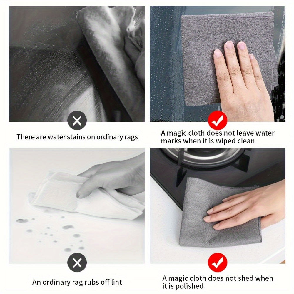 Windows, Mirrorlar, Avtomobillar, Oshxona, Hammom uchun 5 ta Mikrofiber Tozalash Matolari to'plami