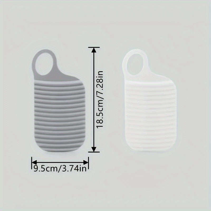 Mini Laundry Board with Flexible Rubber Washboard, Portable and Anti-Skid