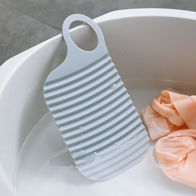 Mini Laundry Board with Flexible Rubber Washboard, Portable and Anti-Skid