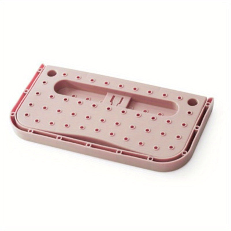 Wall-Mounted Foldable Shoe Rack with Suction Cups for Slippers Storage