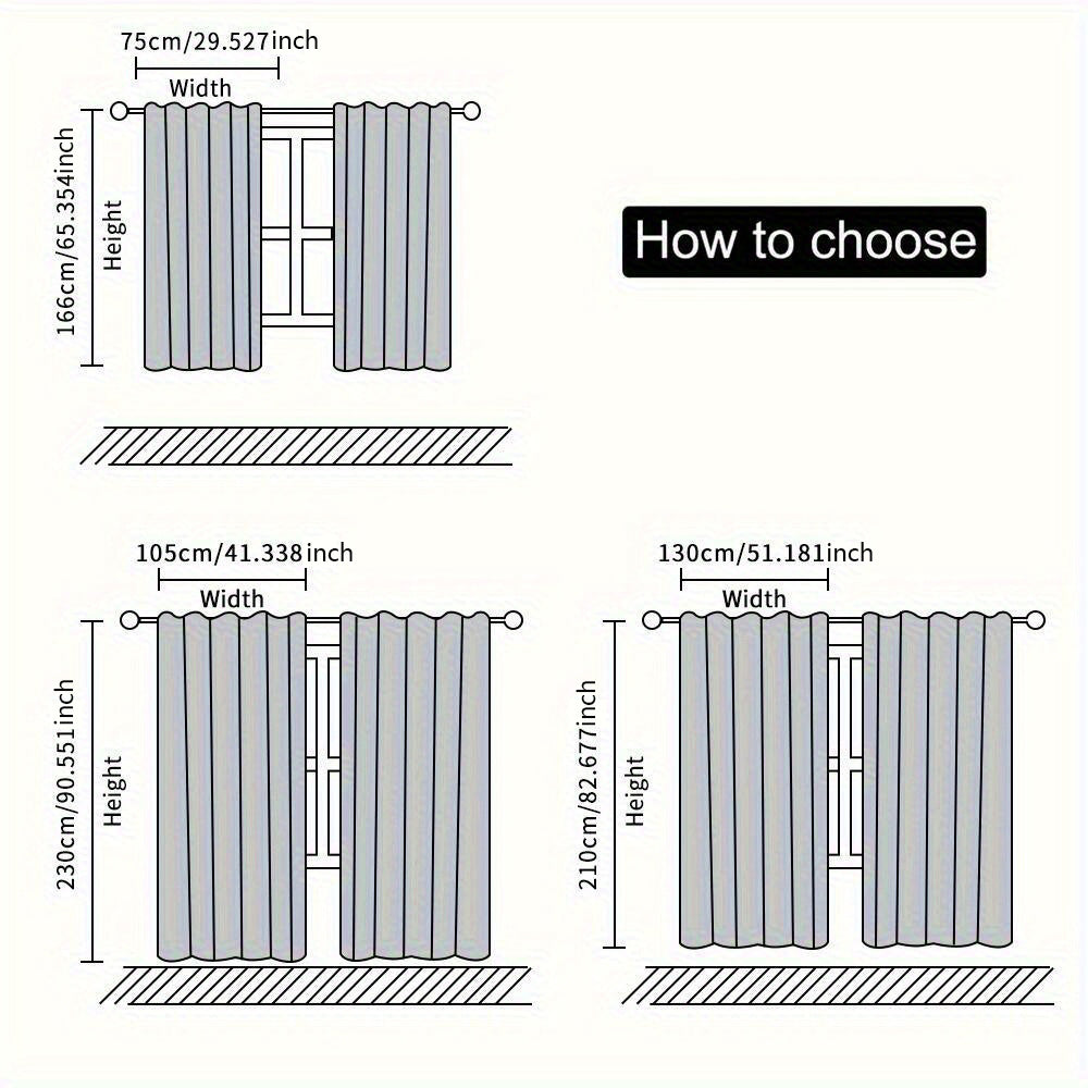 Conjunto de cortinas blackout 2 paneles con patrón hexagonal, impresión digital en poliéster para sala de estar, dormitorio y cocina