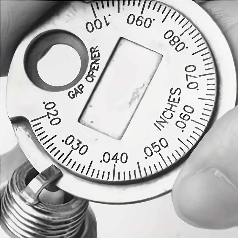 Spark Plug Gauge Metal Coin-Type 0.6-2.4mm Automotive Maintenance Tool