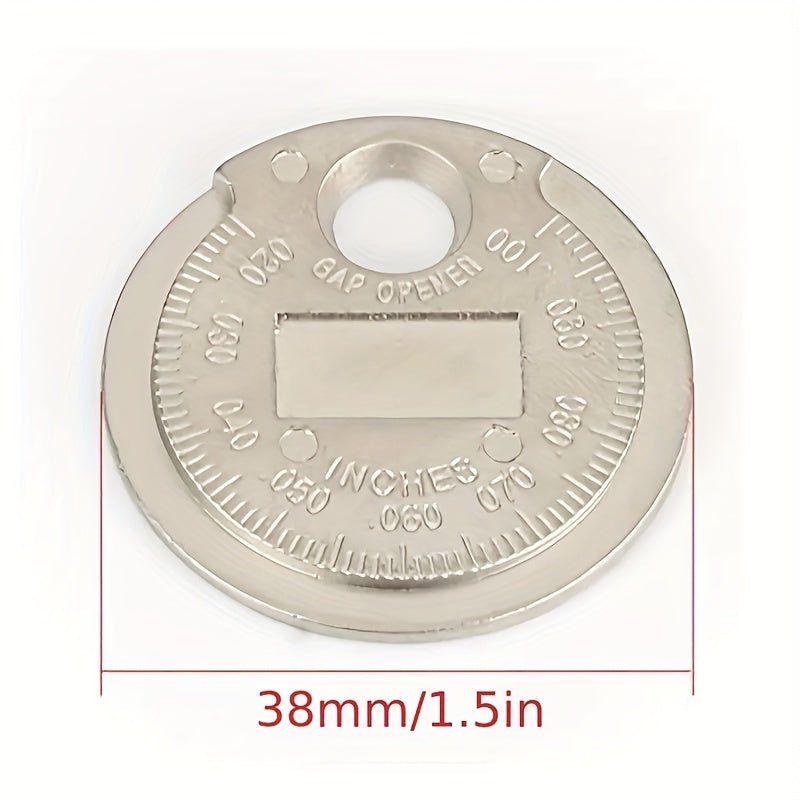 Spark Plug Gauge Metal Coin-Type 0.6-2.4mm Automotive Maintenance Tool