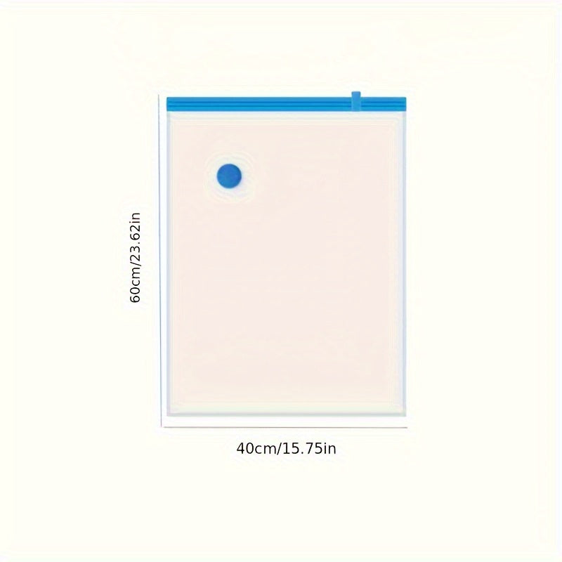 6 ta vakuum saqlash sumkasi, qo'lda pompali, sayohat kiyimlari, yostiq va qavati uchun