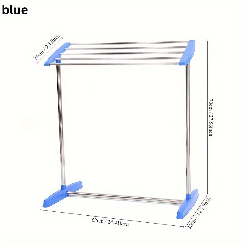 Estante de secado independiente de acero inoxidable para toallas, calcetines y ropa interior
