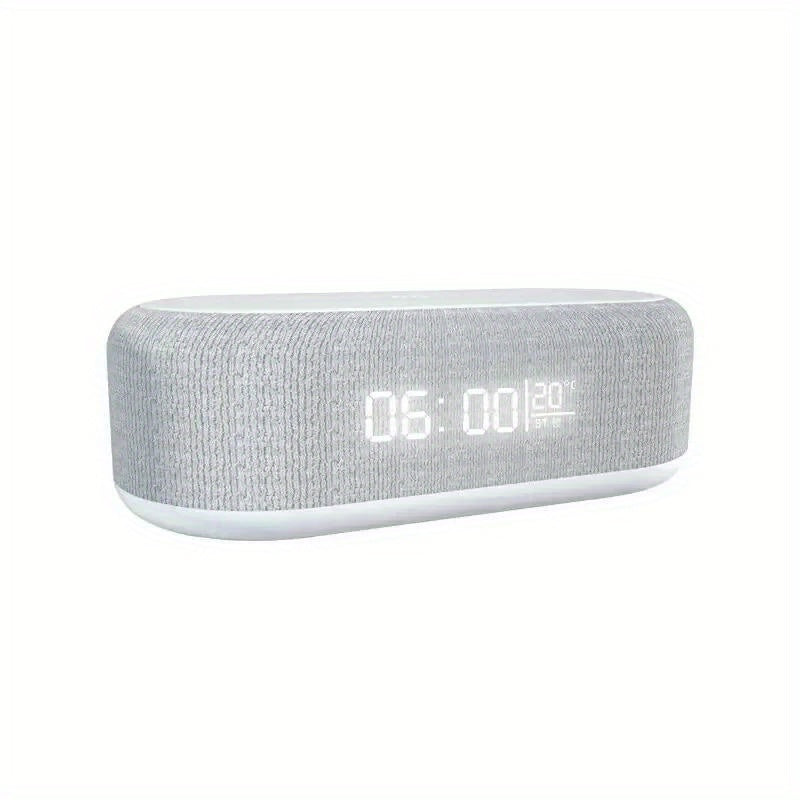 Wireless Charging Dock for iPhone 15 and 14 with Alarm Clock Night Light and Thermometer