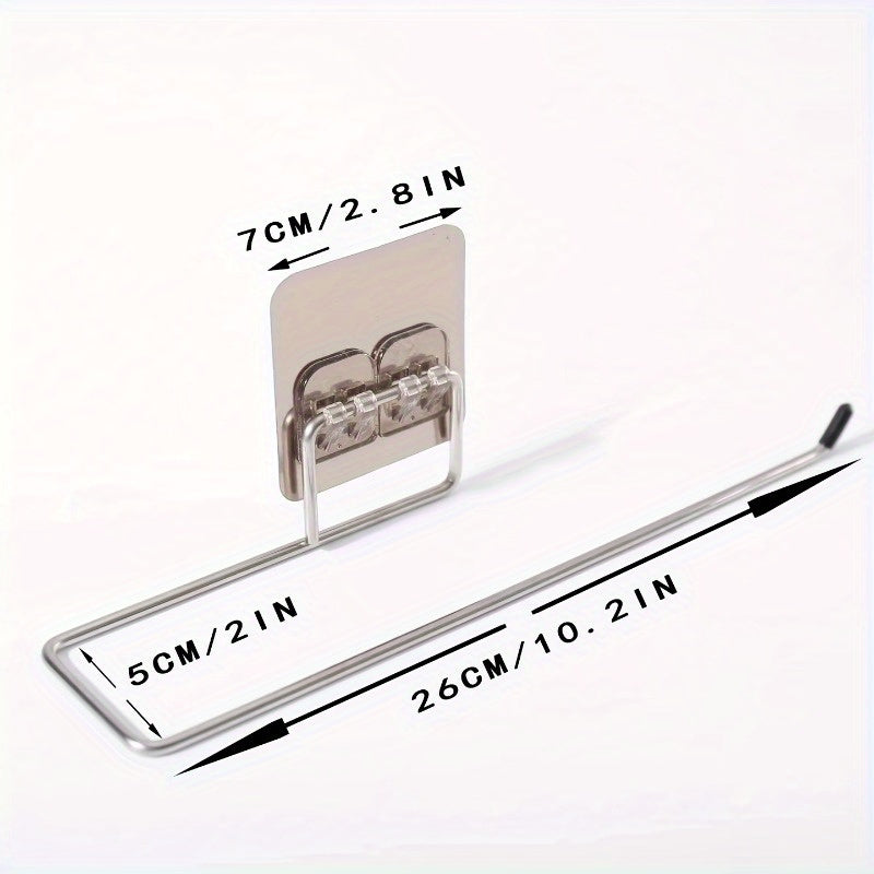 Qulay va mustahkam zanglamaydigan po'latdan yasalgan sochiq tutqichlari to'plami, aylantiriladigan qog'oz sochiq tutgichi, devorga o'rnatish, oshxona va hammom saqlash uchun ideal