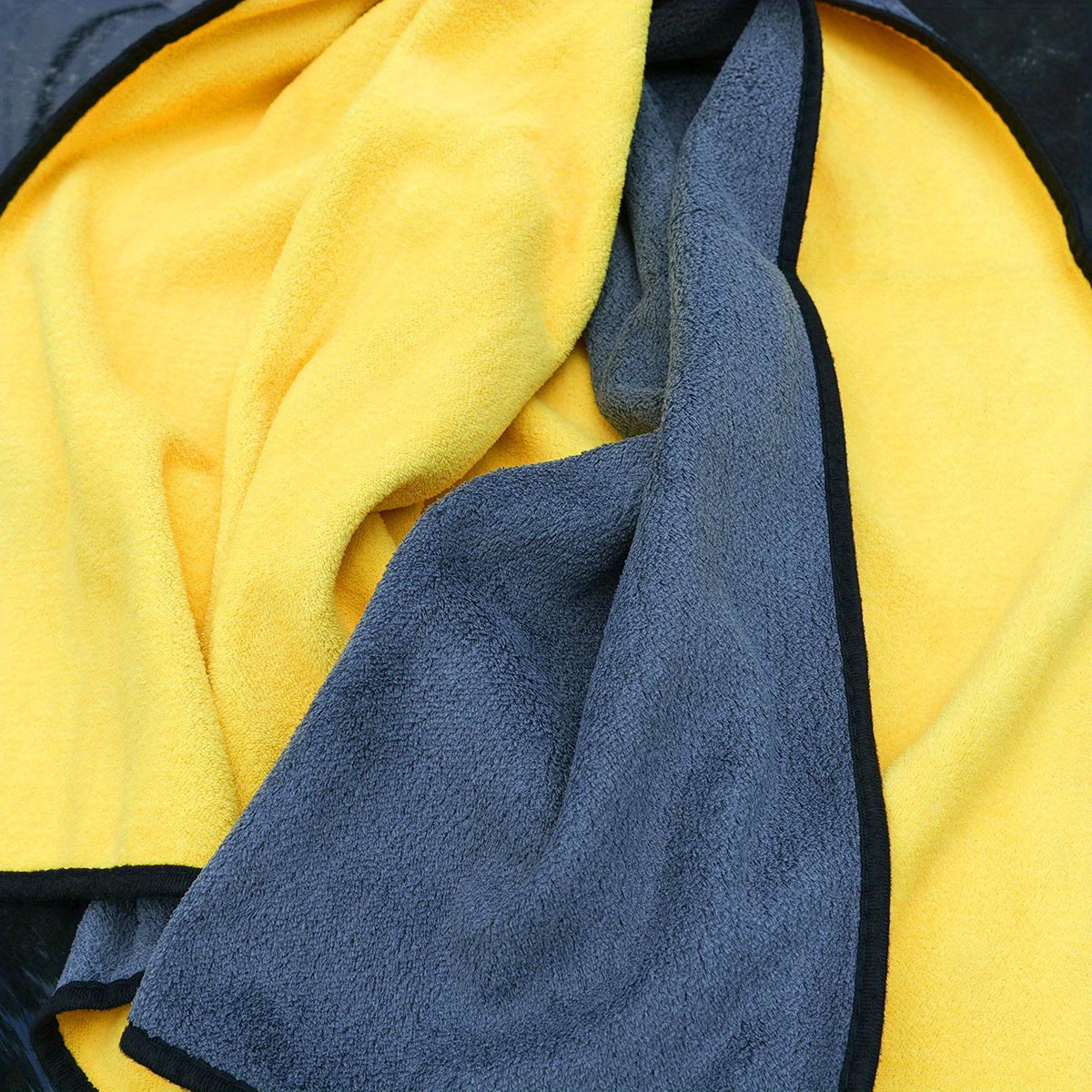 Микрофибровое полотенце для мойки автомобиля, большое, впитывающее, быстро сохнущее, без ворса