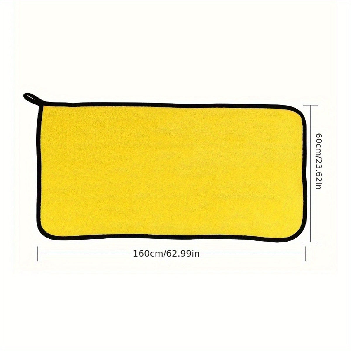 Микрофибровое автомобильное полотенце ультрамягкое, толстое, большое, быстро сохнущее, прочное для очистки автомобиля