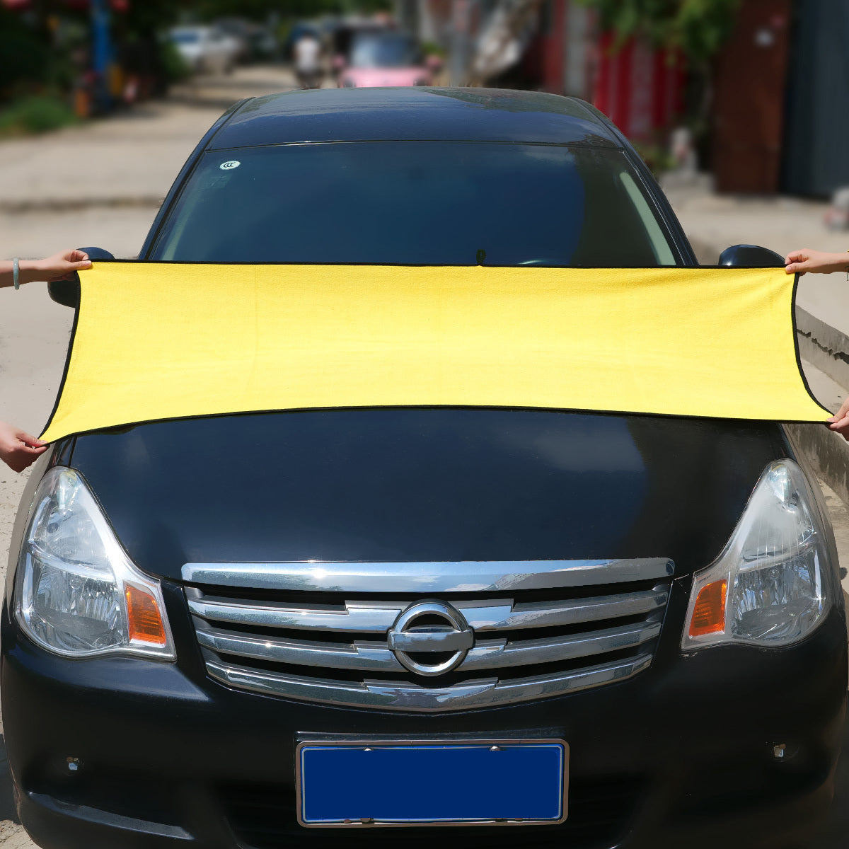 Микрофибровое автомобильное полотенце ультрамягкое, толстое, большое, быстро сохнущее, прочное для очистки автомобиля