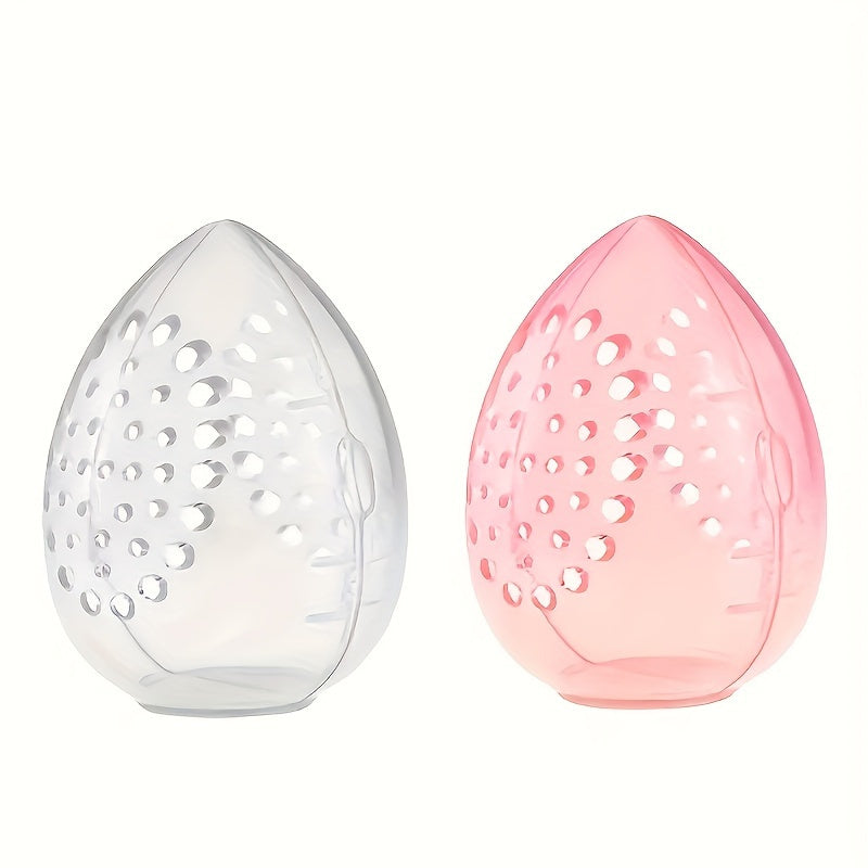 Travel Makeup Sponge Case Breathable Clear Storage Box for Beauty Blenders