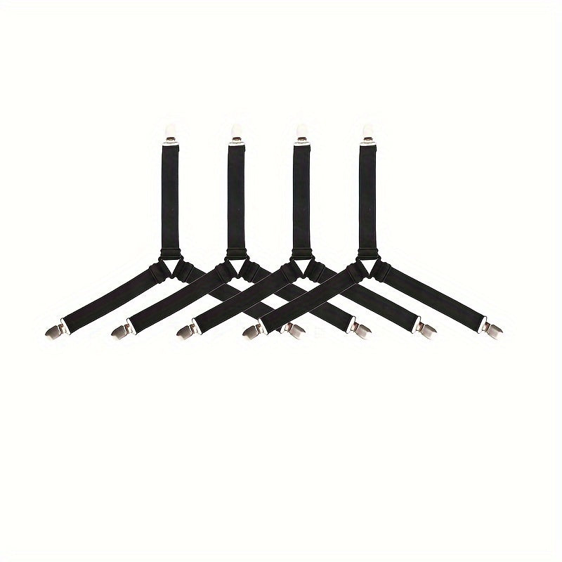 Set of 2 or 4 Adjustable Triangle Anti-Slip Bedding Clips for Tent Holders