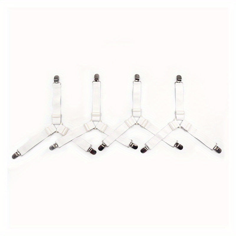 Set of 2 or 4 Adjustable Triangle Anti-Slip Bedding Clips for Tent Holders