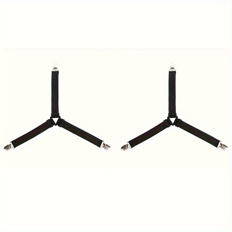 Set of 2 or 4 Adjustable Triangle Anti-Slip Bedding Clips for Tent Holders