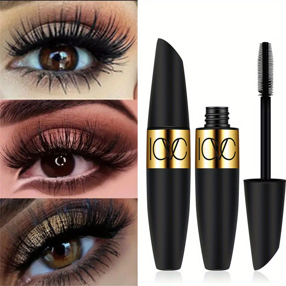 Waterproof Mascara with Plant Squalane for All Skin Types Long-Lasting Volumizing and Lengthening Black