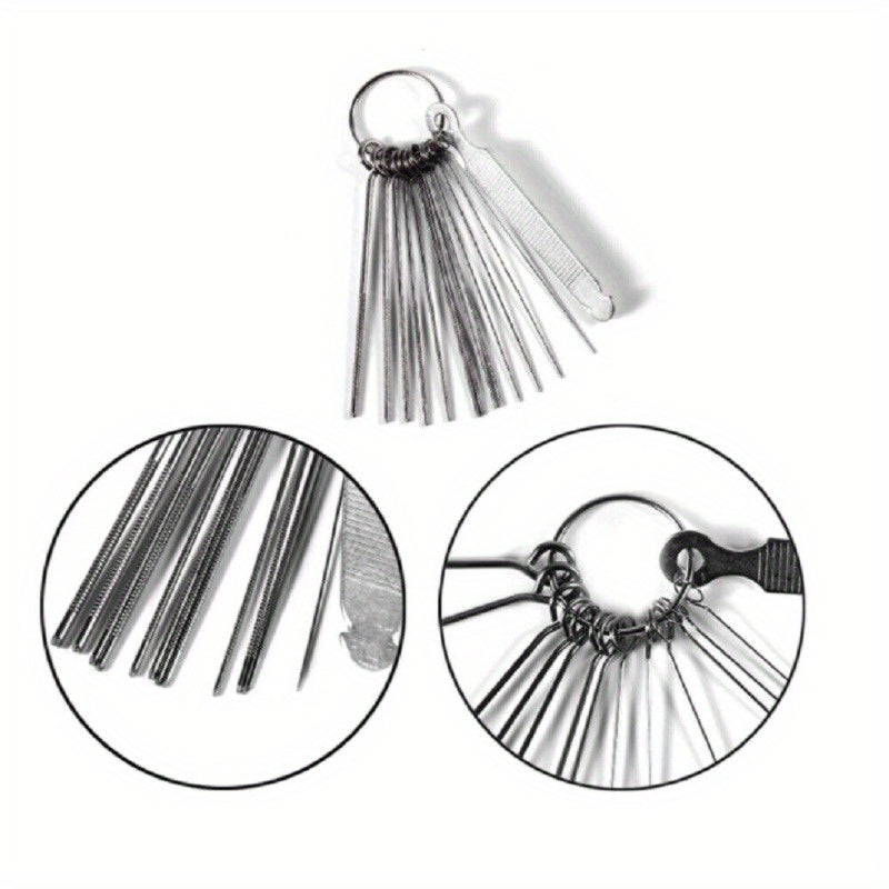 Guitar Nut Slotting File Kit for DIY Repairs with Precision Files and Accessories