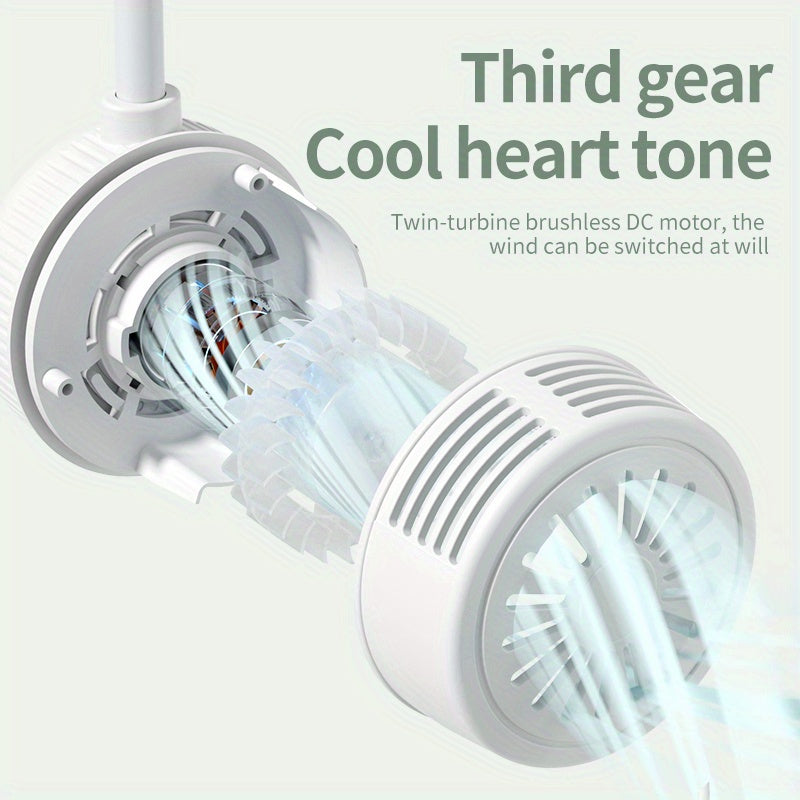 Portable USB Rechargeable Neck Fan for Indoor Outdoor Cooling Hands-Free