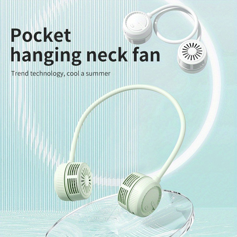 Portable USB Rechargeable Neck Fan for Indoor Outdoor Cooling Hands-Free