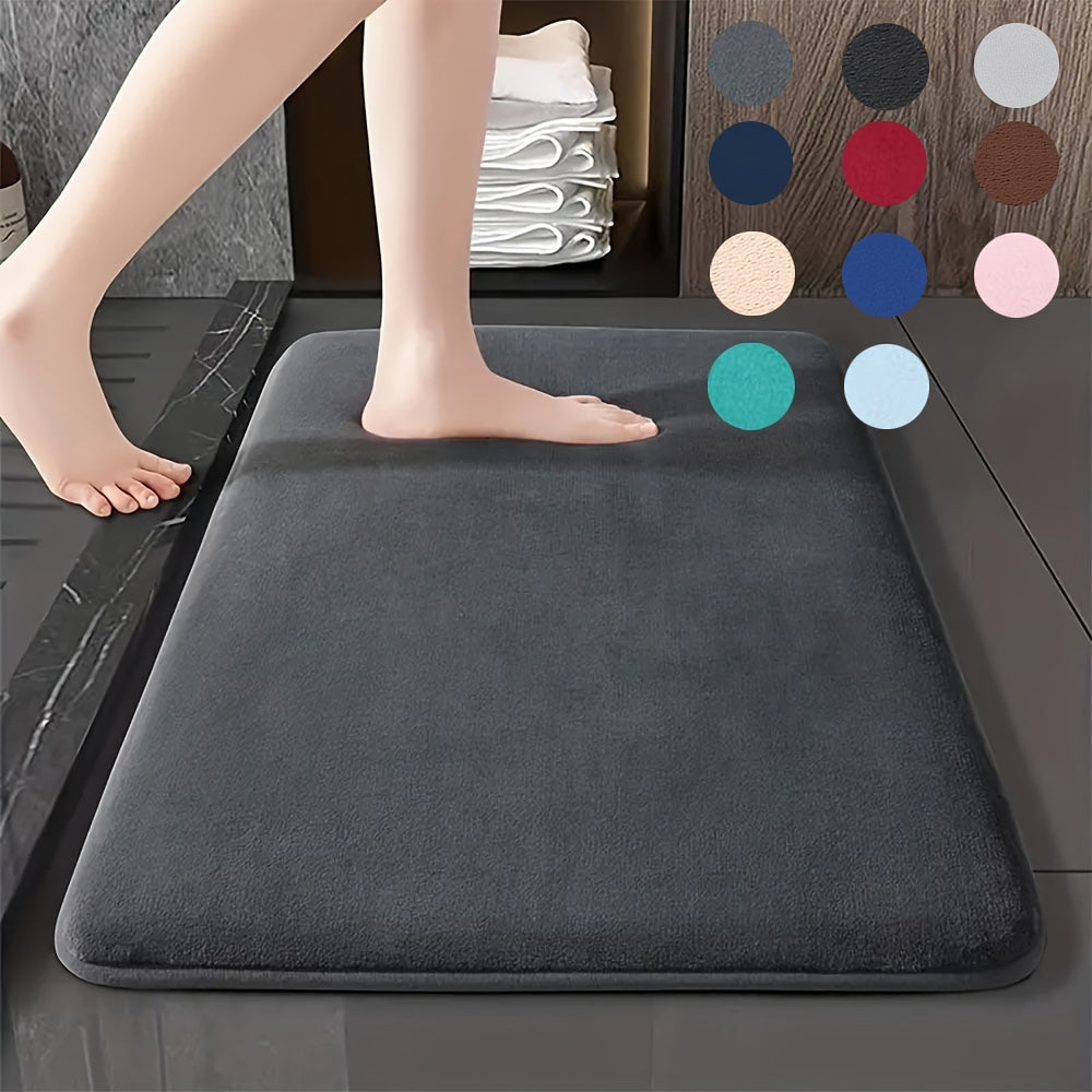 Velvet Non-Slip Floor Mat 40x60cm Cushioned Kitchen Bathroom Living Room