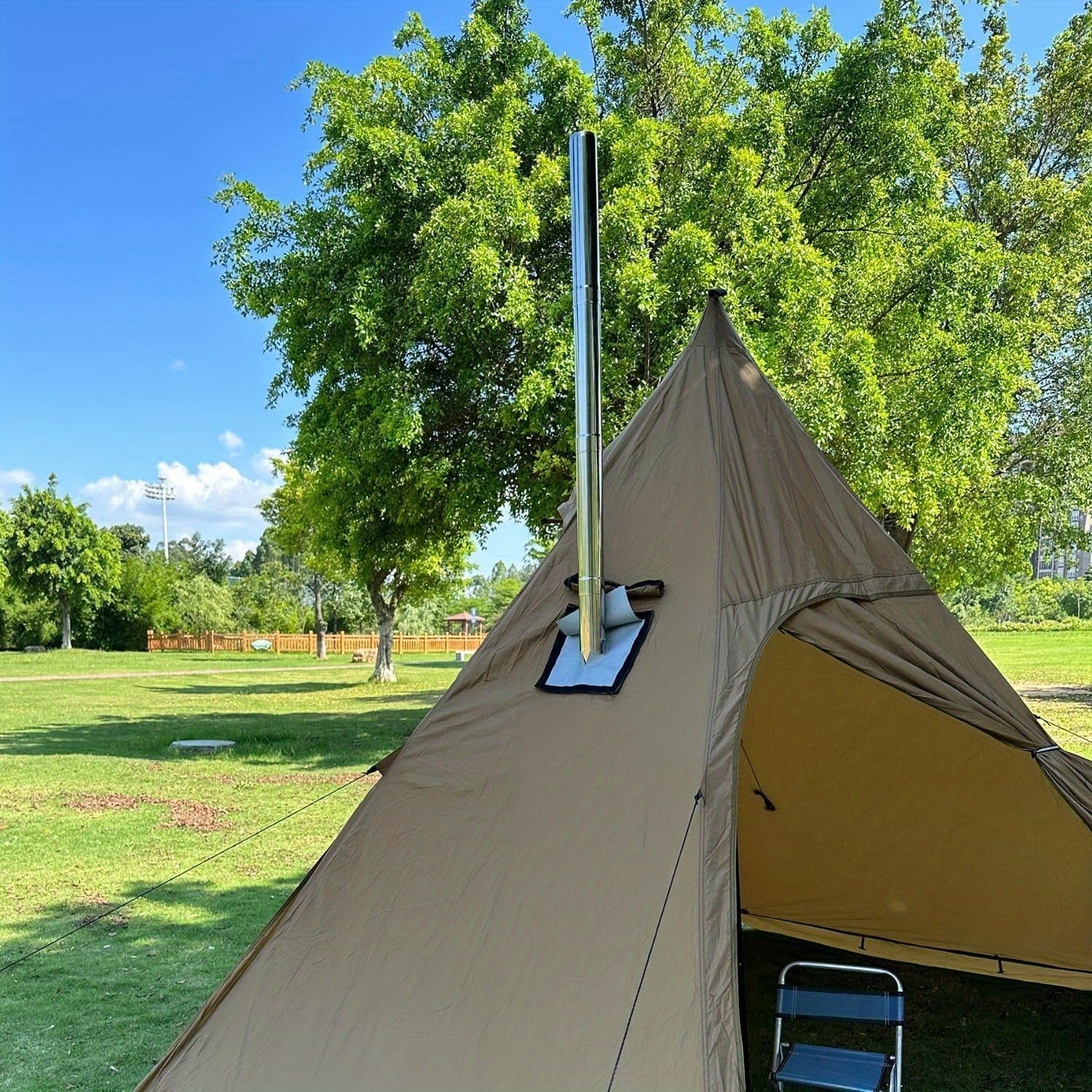 Set of 2 Metal Chimney Cap Extensions Stainless Steel Stove Pipe Cover 6cm Diameter 36cm Length