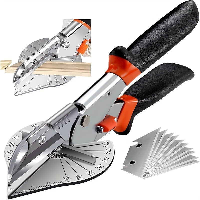 Multi Angle Miter Shear Cutter for Soft Wood and Plastic Adjustable 45-135 Degrees