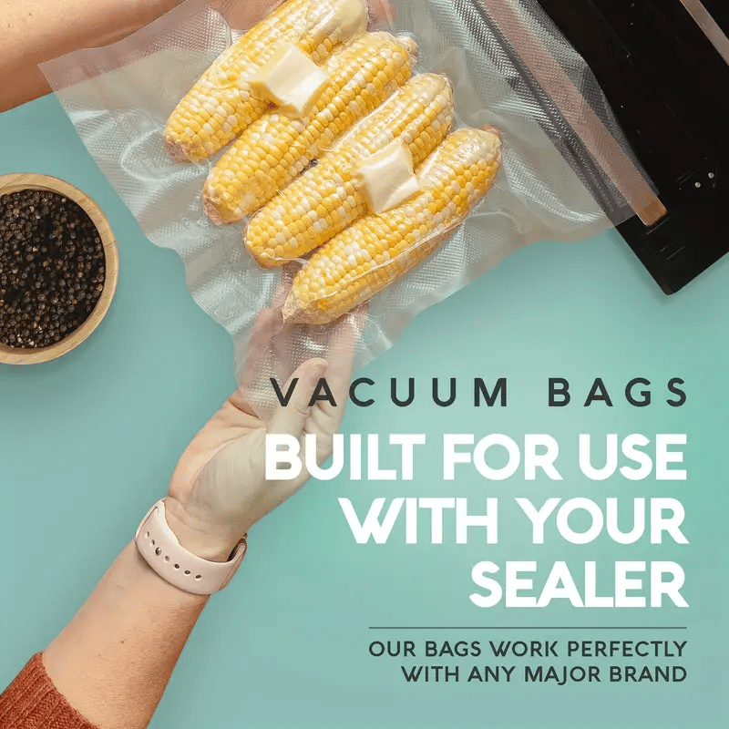 BPA-Free Vacuum Sealer Bags 100 Count in Various Sizes for Food Storage