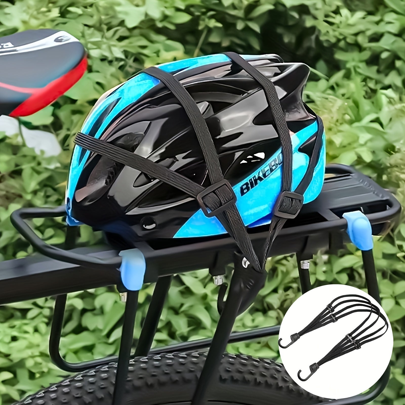 Universal Elastic Bungee Cord with Hooks for Bikes and Motorbikes