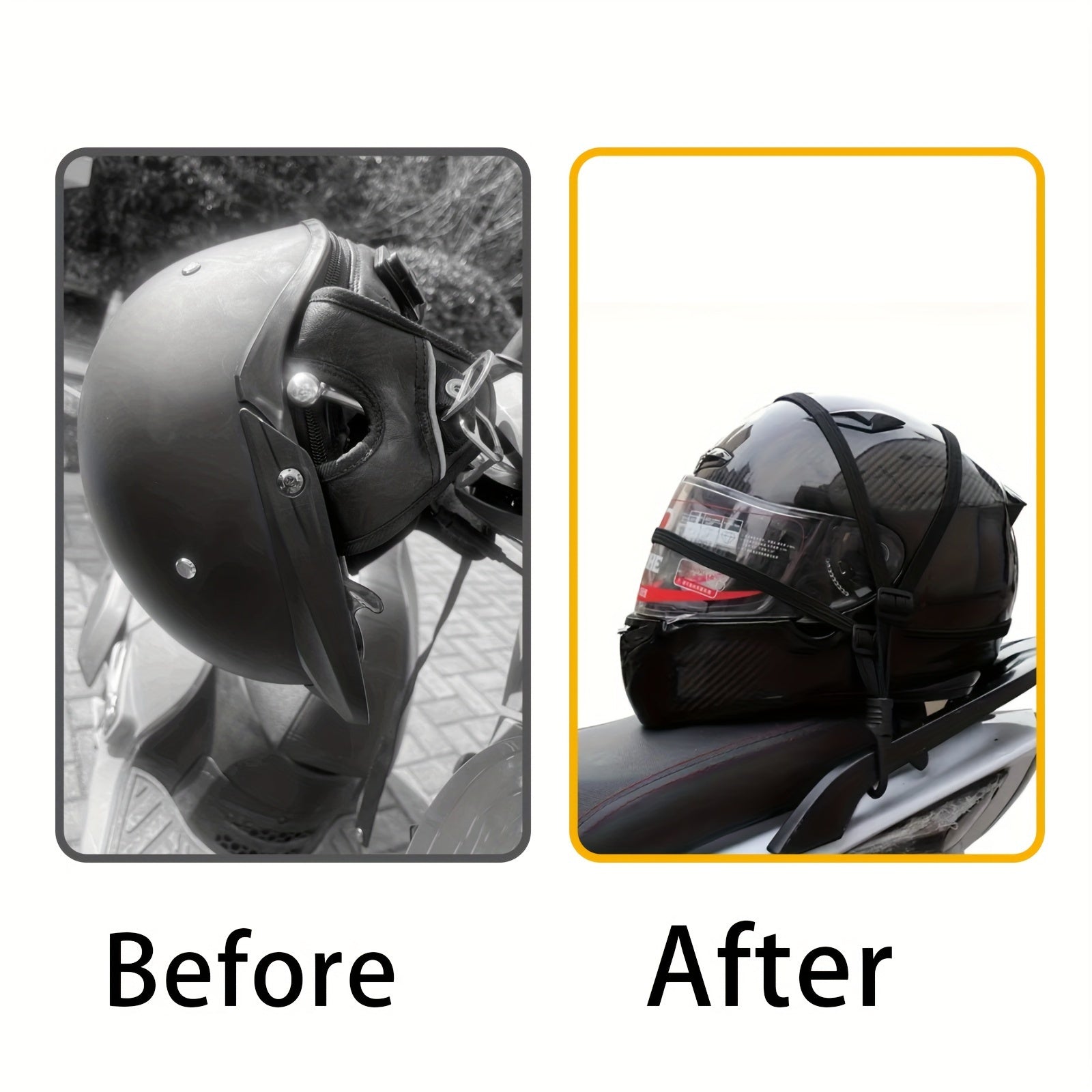 Universal Elastic Bungee Cord with Hooks for Bikes and Motorbikes