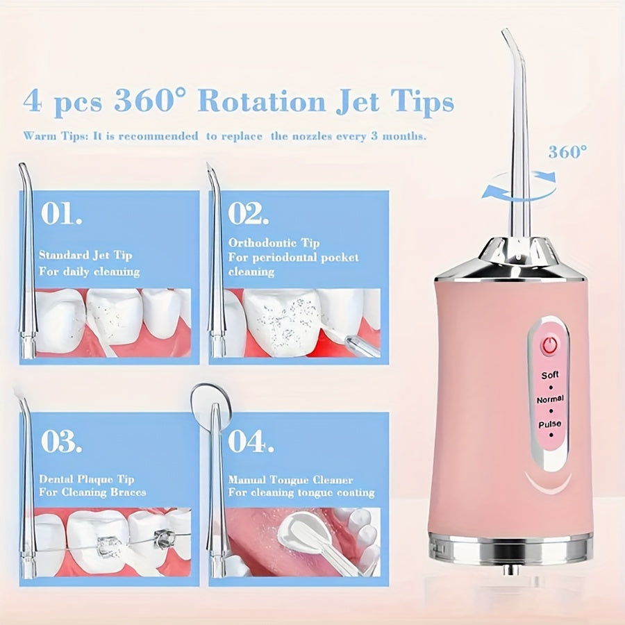 8pcs Water Flosser Replacement Tips Set Standard and Orthodontic Nozzles Unscented Battery-Free for Family Use
