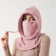 Winter Fleece Face Mask Scarf Combo for Men and Women Windproof Outdoor Wear