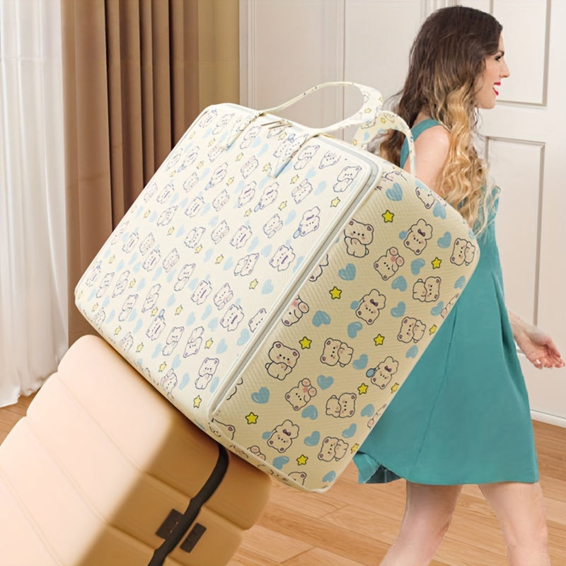 Bolsa de almacenamiento bajo la cama, organizador impermeable para ropa de cama, edredones, mantas, almohadas, recipiente rectangular