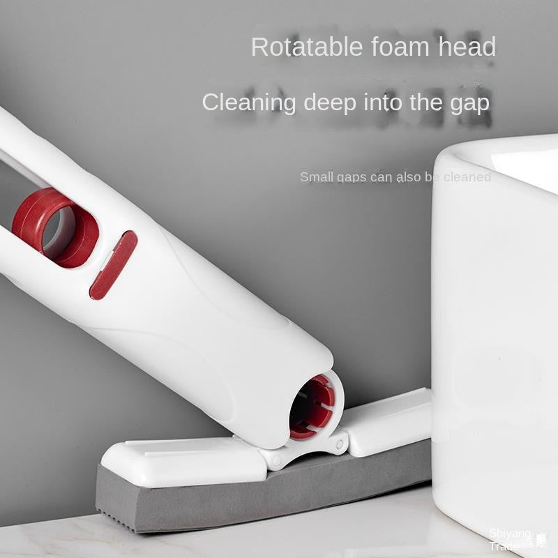 Kichik mop to'plami, 2 ta gubka boshli va shisha squeegee bilan hammom, avtomobil oynalari uchun