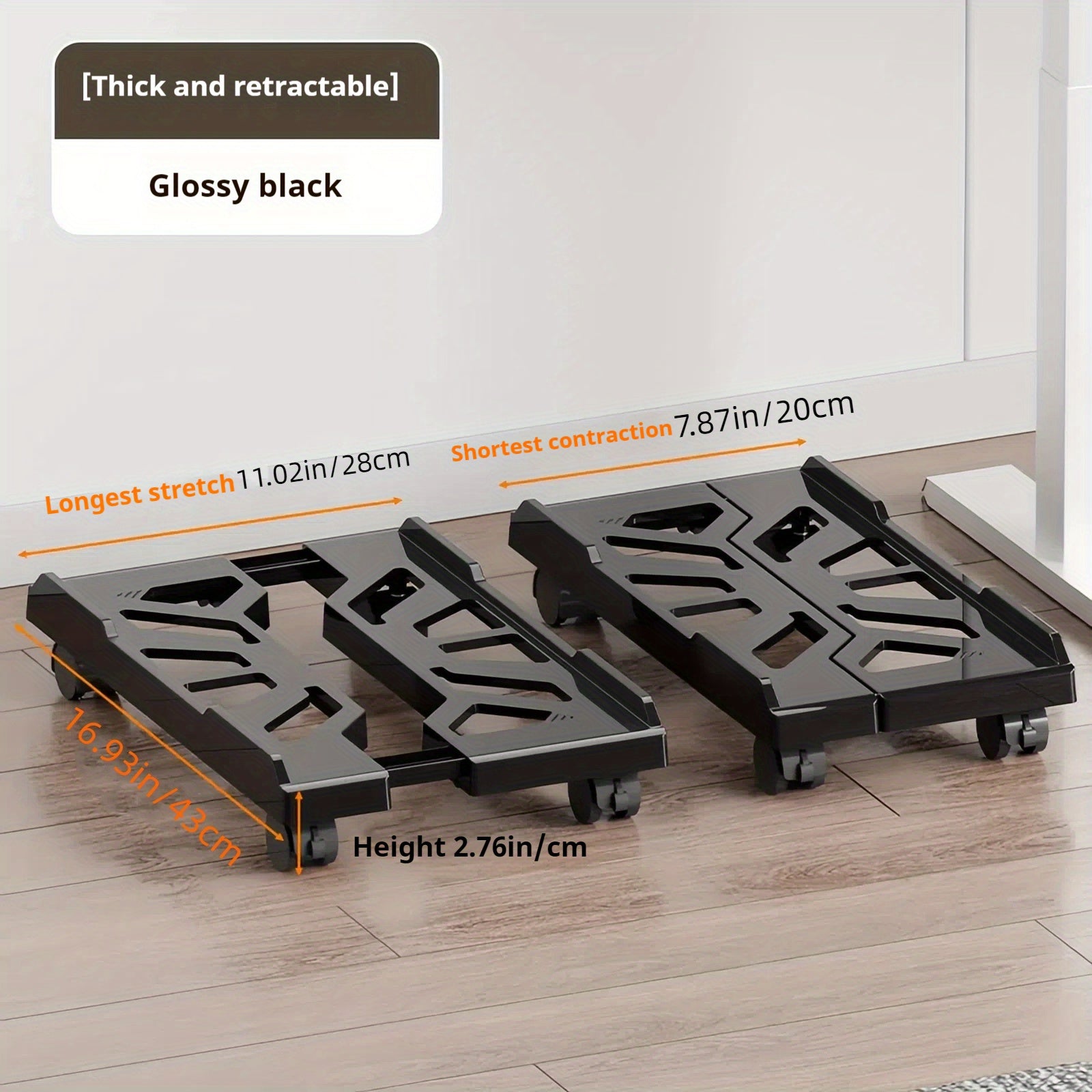 Adjustable Mobile PC Tower Stand with Lockable Wheels for Home and Office