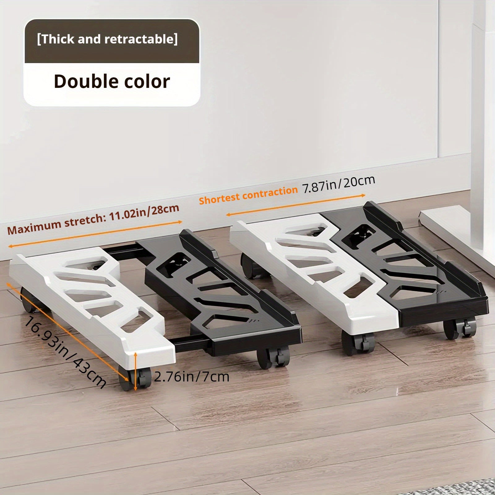 Adjustable Mobile PC Tower Stand with Lockable Wheels for Home and Office