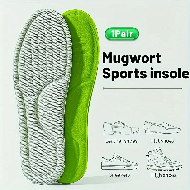 Unisex Memory Foam Insoles Thick Soft Breathable Cushioned Sports Casual