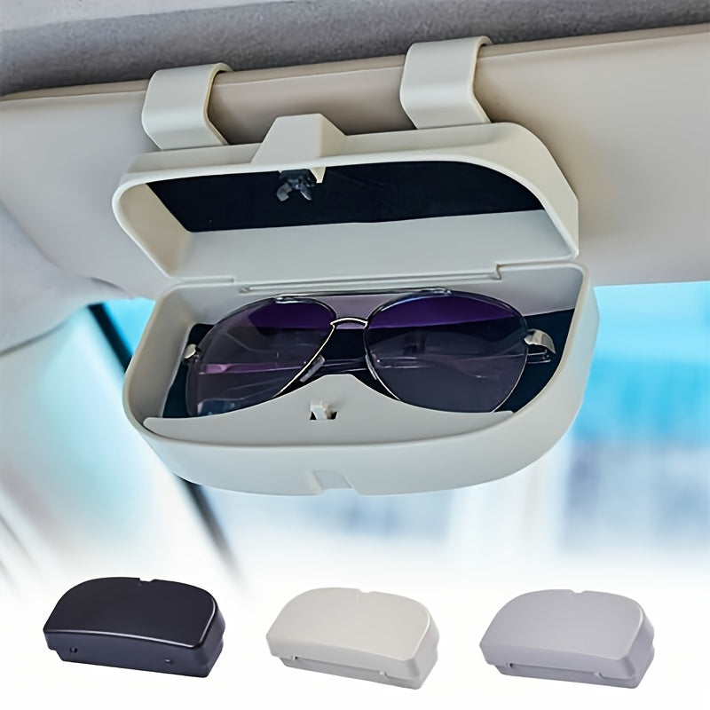 Universal Car Sun Visor Glasses Holder Durable ABS Resin Multifunctional Interior Organizer