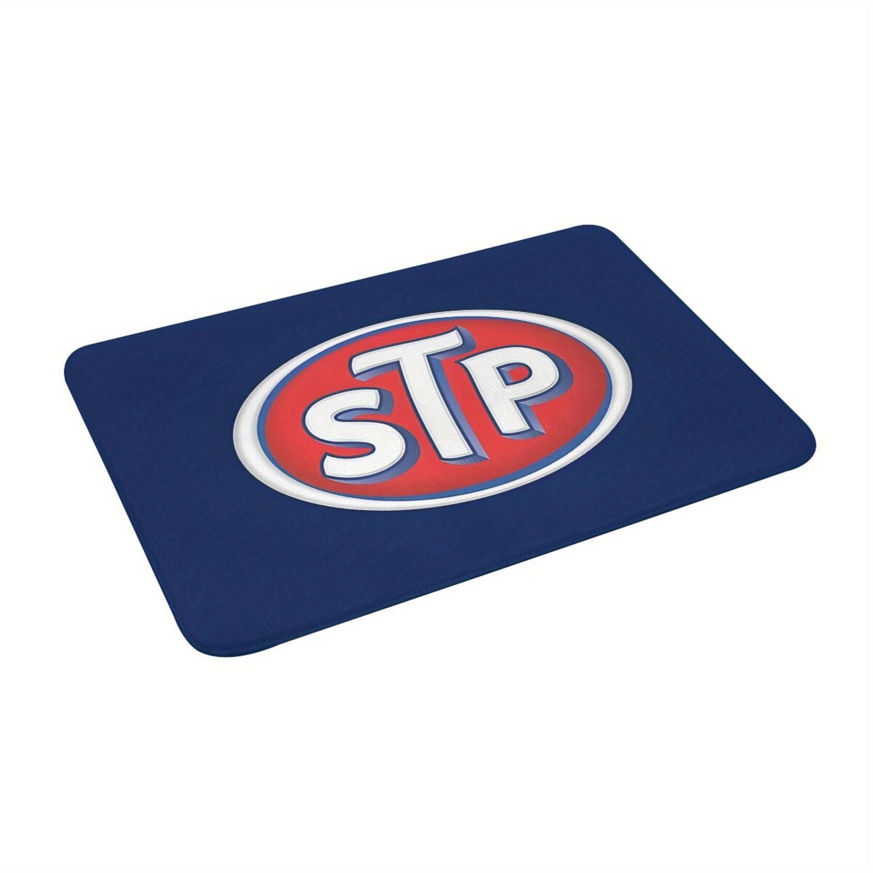 Logo Doormat Non-Slip Polyester Welcome Rug for Entryway Kitchen Bedroom