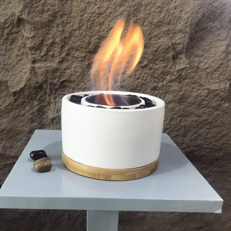 Stainless Steel Tabletop Fire Pit Smokeless Indoor Outdoor Fireplace Bowl